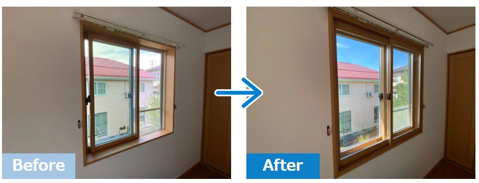 長岡市　冷房効率を上げる省エネ対策・内窓の設置